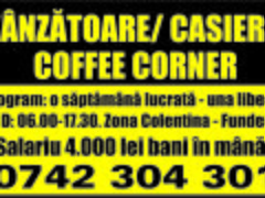 Vanzatoare/ casiera Coffee Corner